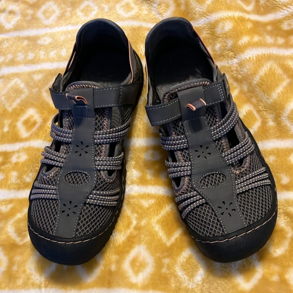 JBU Water-Ready Charcoal And Pink  Water-Ready All Terrain Outdoor 7 M Sandals